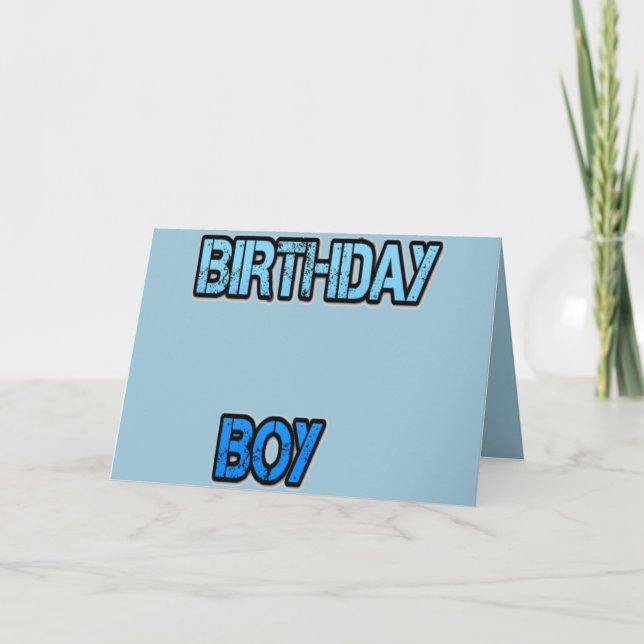 Carte Birthday Boy (Devant)