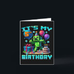 Carte Birthday Boy Son 5e Anniversaire Gamer Pixel Numér<br><div class="desc">Birthday Boy Son 5 Anniversaire Gamer Pixel Numéro</div>