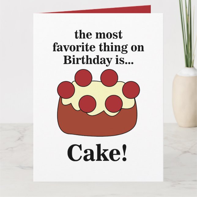 Carte Birthday Cake Party (Devant)