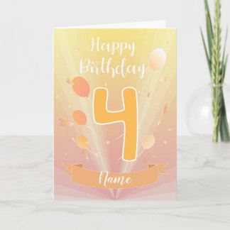 Carte Birthday card 4 years