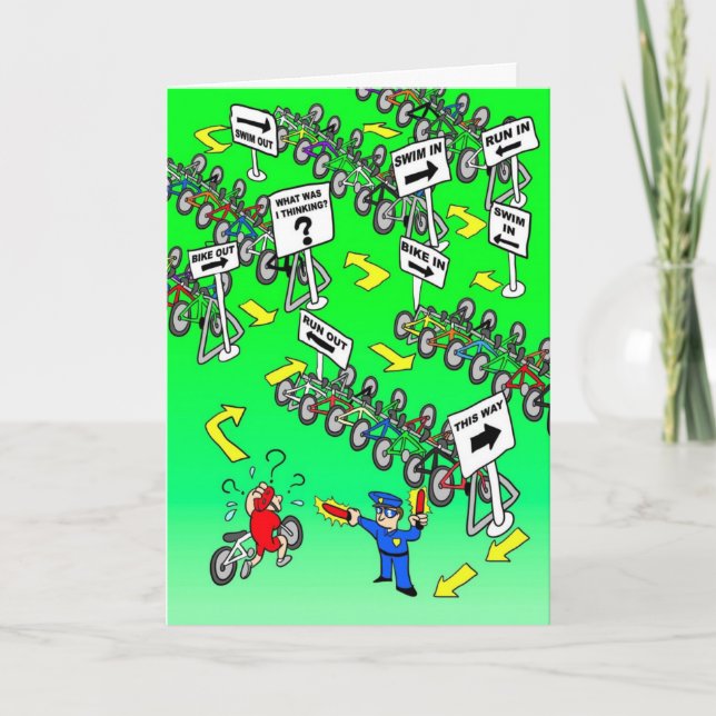 Carte Birthday Card for Cyclist (Devant)