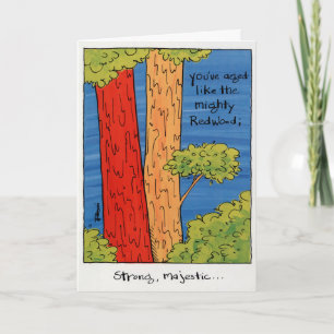 Carte Birthday Card For Him - Redwood