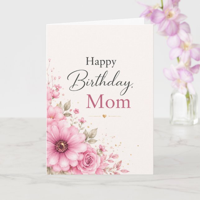 Carte Birthday Card for Mom (Orchidée)
