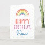 Carte Birthday Card for Papu<br><div class="desc">You call your grandfather Papu, not Grandpa. (Papu means grandfather in Greek.) Imagine how excited Papu will be to receive a birthday card addressed especially to him! Your papu also will love this card's cute, watercolor-inspired boho rainbow design that says "Happy birthday Papu!" Make this card customizable! Click "Edit Design",...</div>