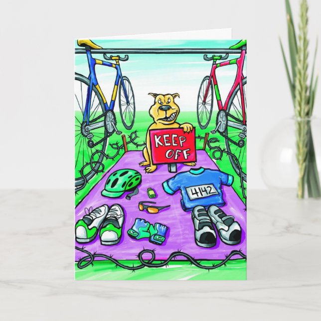 Carte Birthday Card for Triathlte (Devant)