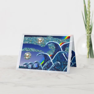 Carte Birthday Card   Sequin Waves   Seascape