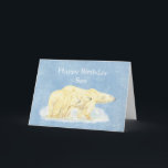 Carte Birthday for Beary Special Son Polar Bears<br><div class="desc">Customize Beary Special Son Polar Bears</div>