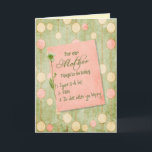 Carte birthday for mother from kids<br><div class="desc">Fun to do list on polka dot background for Mother's birthday from the kids</div>