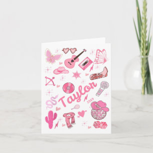 Carte Birthday Girl Super Taylor Prénom Personnaliser