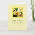 Carte Birthday Grandaughter Yellow Lily<br><div class="desc">Beautiful yellow lily on this birthday card for granddaughter.</div>