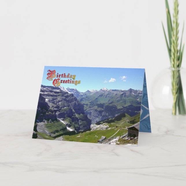 Carte Birthday Greetings (Devant)