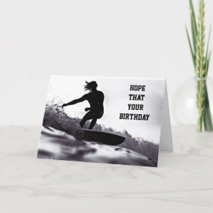 CARTE *BIRTHDAY* GREETINGS ***SURF STYLE*** JUST FOR YOU