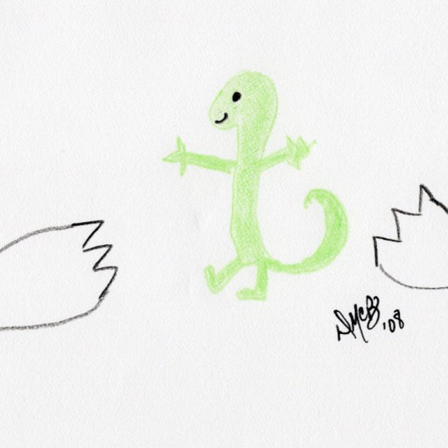 Carte Birthday - Happy Hatch Day (lizard) Card (Créateur téléchargé)