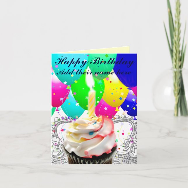 Carte Birthday_ heureux (Devant)