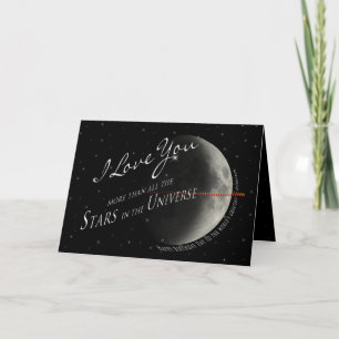 Carte Birthday- HUSBAND- STARS/UNIVERS