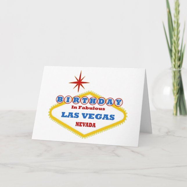 Carte Birthday in Fabulous Las Vegas Card (Devant)