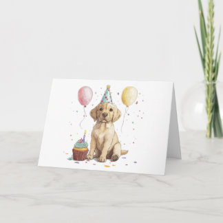 Carte Birthday Labrador Retriever Dogs