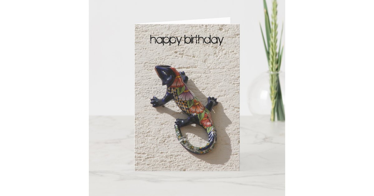 Carte birthday lizard | Zazzle.fr