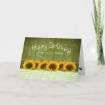 Carte Birthday - MY MOTHER - Sunflowers and butterflies<br><div class="desc">See same image for many different categories including birthdays,  Mother's Day and etc.</div>