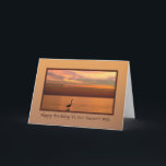 Carte Birthday, pasteur wife, Ocean View at Sunset<br><div class="desc">A beautiful sunset over the shores of the Gulf of Mexico with shades of red, gold, and orange make a splendid and ful image for this birthday greeting card for a pastor’s wife. A great blue heron bird se trouvait dans la water in the foreground while two sea gulls are...</div>