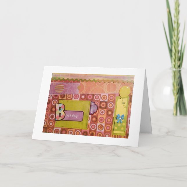 Carte Birthday Patterns (Devant)