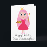 Carte Birthday Princess Artist Great-Granddaughter<br><div class="desc">This card is for a princess/artist great-granddaughter on her birthday. Matching items,  such as child's apron and sticker,  are available at penguincornerstore under the appropriate categories.</div>