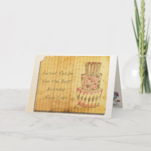 Carte Birthday Rum Cake