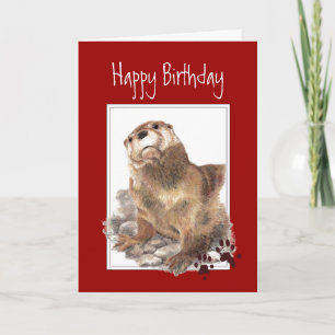 Carte Birthday, Significant Otter, Funny Animal