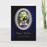 Carte BIRTHDAY,  SISTER, Antique Blue/White Vase, Flower<br><div class="desc">SEE MORE BIRTHDAY CARDS AND MOTHER'S DAY CARDS SAME IMAGE</div>