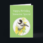 Carte Birthday Someone Special Chickadee Sunflower Bird<br><div class="desc">Birthday  Someone Special  Chickadee & Sunflower Garden Bird Nature,  Wildlife</div>