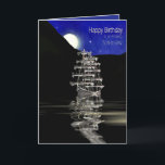 Carte Birthday, Son-in-law, Ship with Sails, Night<br><div class="desc">Idéal card for any in your life. See similar or Sam image available in many categories,  Son,  Papa,  brother,  etc. pour Father's Day and/or Birthdays.</div>