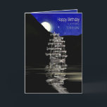 Carte Birthday, Son-in-law, Ship with Sails, Night<br><div class="desc">Carte idéale pour n'importe quel homme de votre vie. Voir la même image ou similaire disponible dans de nombreuses catégories,  Fils,  Papa,  frère,  etc. pour Fête des pères et/ou Anniversaire.</div>