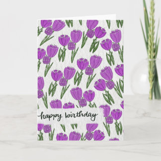 Carte Birthday Tulips Card