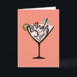 Carte Birthday Vibes Cocktail Card<br><div class="desc">Send good vibes on their birthday with this fun tropical drink card.</div>
