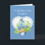 Carte Birthday Wishes Daughter from Mother Parrot Bird<br><div class="desc">Original Watercolor Parrot Bird Birthday Wishes for Daughter from Mother</div>