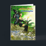Carte Birthday wishes for a Granddaughter from a fairy<br><div class="desc">A beautiful fairy sits by an enchanted pond ready to grant your birthday wishes. Customize this card to add your own sentiments.</div>