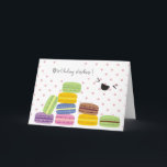 Carte Birthday Wishes - Macaroons Design<br><div class="desc">Birthday Wishes - Macaroons Design</div>