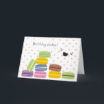 Carte Birthday Wishes - Macaroons Design<br><div class="desc">Birthday Wishes - Macaroons Design</div>