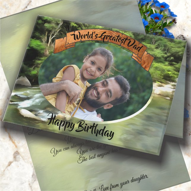 Carte Birthday World's Greatest Dad River South 0365 (Créateur téléchargé)