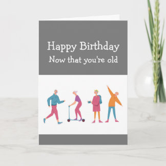 Carte Birthdays Fun Mind says Yes Body says No