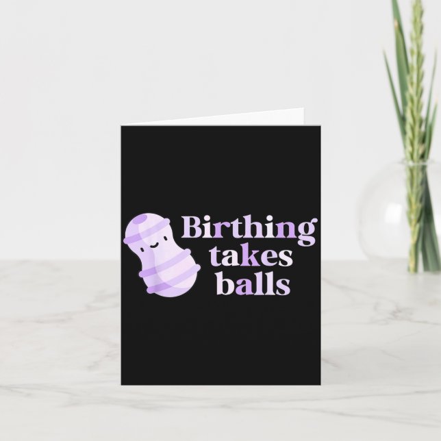 Carte Birthing Takes Peanut Ball Labor And Delivery Nurs (Devant)