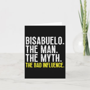 Carte Bisabuelo l'homme le mythe D Influence Cool Drôle