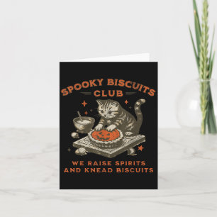 Carte Biscuits Club éffrayant Chat, Biscuits d'Halloween