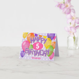 Carte biscuits d'anniversaire violet heureux avec ballon