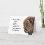 Carte Bison Buffalo Totem, Animal Guide Funny Birthday<br><div class="desc">Bison or BuffaloTotem,  Animal Guide Inspirational and spiritual but funny is a parfaite Birthday card for your favorite Buffalo person in your life who displays all these characteristics.</div>