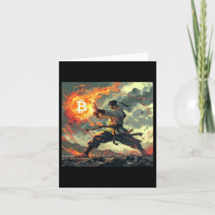 Carte Bitcoin Black Strap Judo Martial Arts Karate