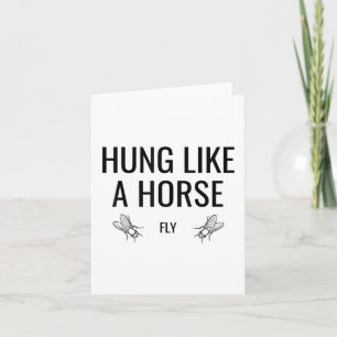 Carte Bite comme une mouche à cheval - Drôle de mouche à
