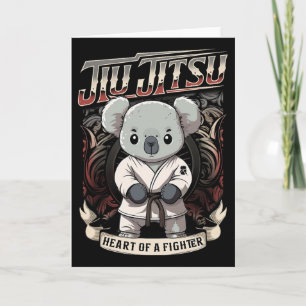 Carte Bjj Cœur d'un combattant - Jiu Jitsu Byby Koala