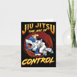 Carte BJJ l'art du contrôle - Grappling Jiu Jitsu Requin