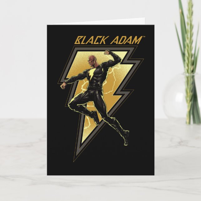 Carte Black Adam Lightning Bolt Illustration du caractèr (Devant)